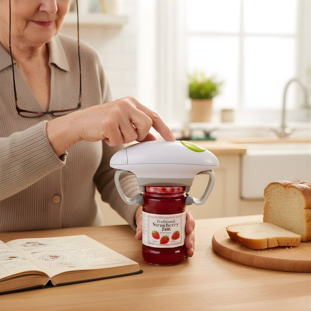 Smooth Edge Safety – Batteridrevet – Enkelt berøring – Forhindrer kutt – Ideell for eldre og kokker Norvo