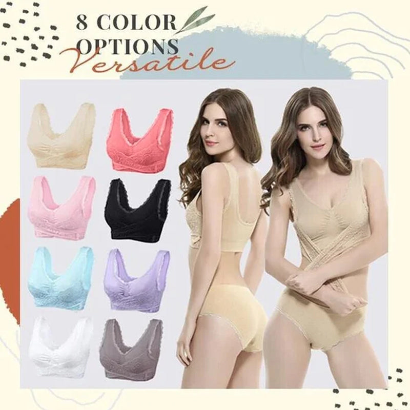 Norvo | Front Cross-Side Buckle Lace Bh