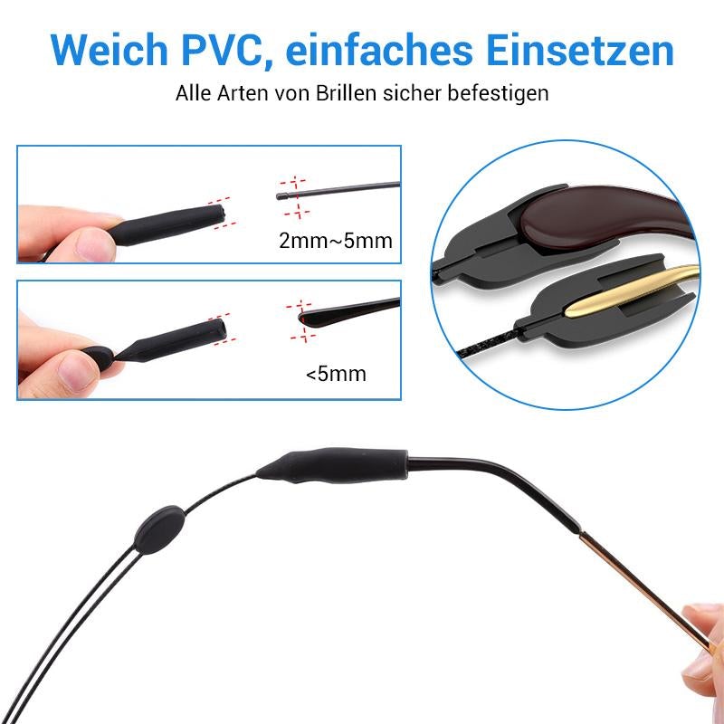 Norvo | Justerbar rynkefri brillesnor (2 STYKKER)