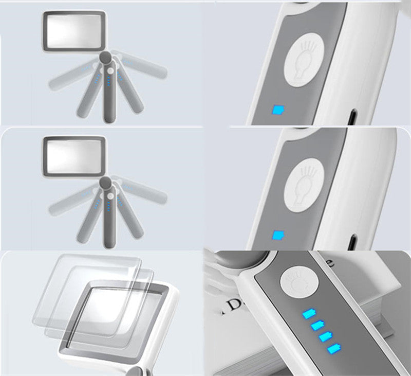 Norvo | Bærbar Sammenleggbar Håndholdt Firkantet Forstørrelsesglass