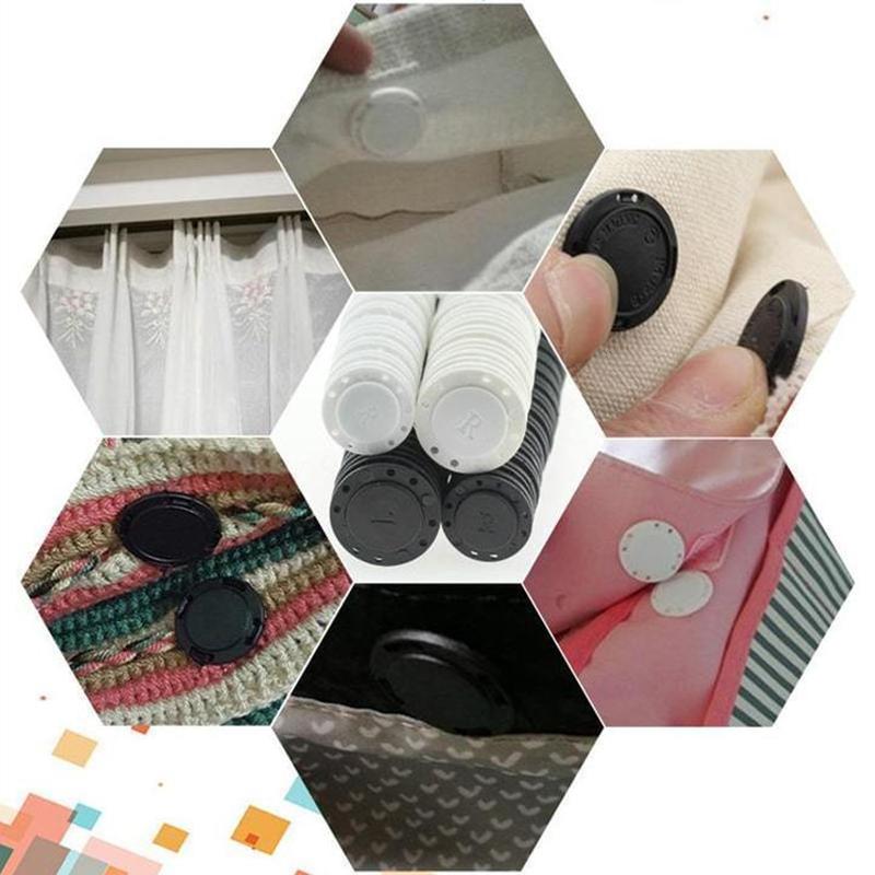 Norvo | Høy-kvalitets usynlig plast magnetisk lukking, 5 stykker