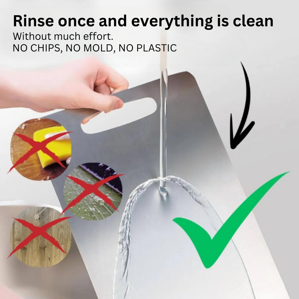 Norvo | Medisinsk Grad Titan Skjærefjøl | Holdbar, Ikke-porøs Overflate for Sikker Matlaging & Kjøkkenbruk