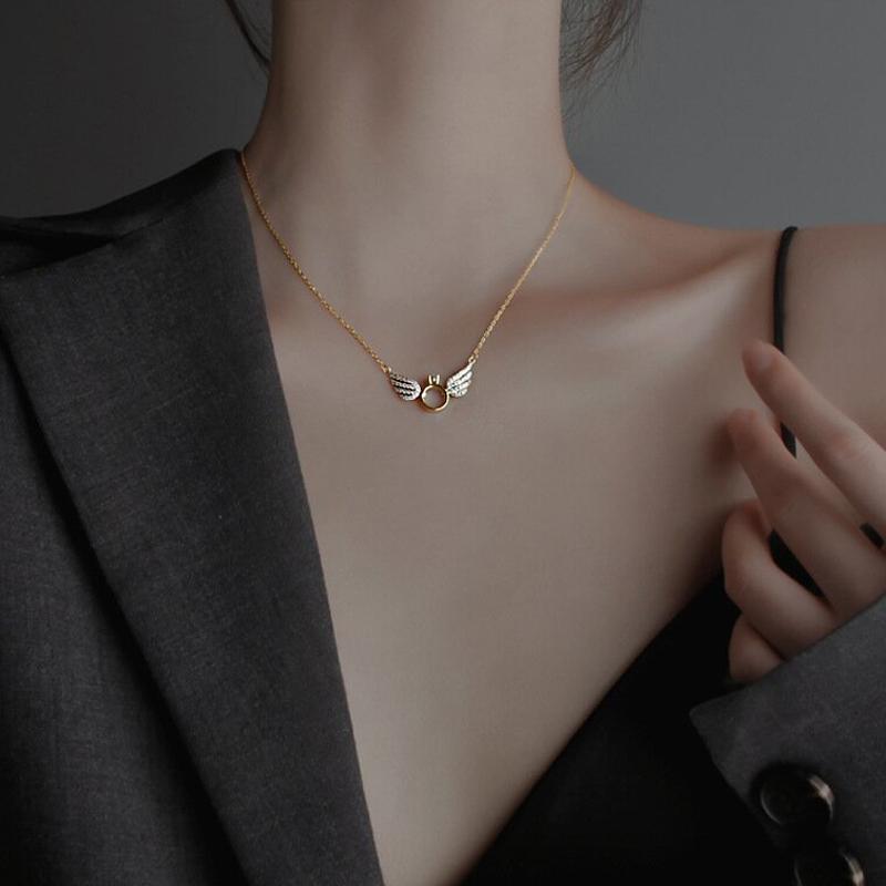 Norvo | Sterlingsølv Engel Vingehalskjede