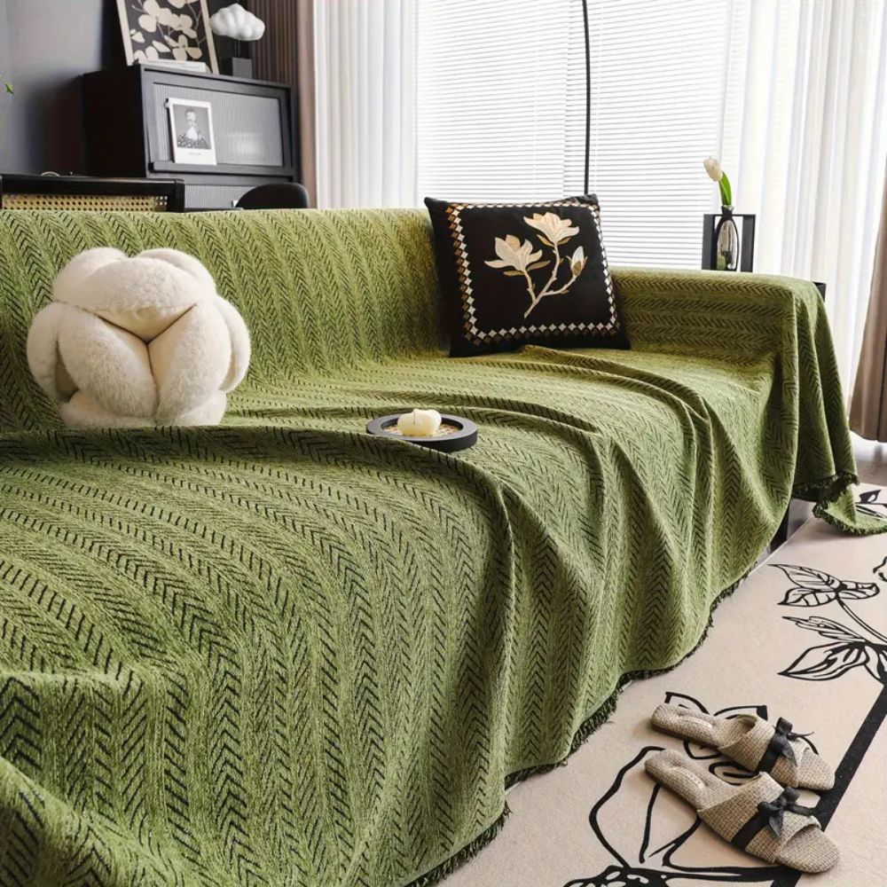 Norvo | Herringbone Chenille Quipser Sofadekke