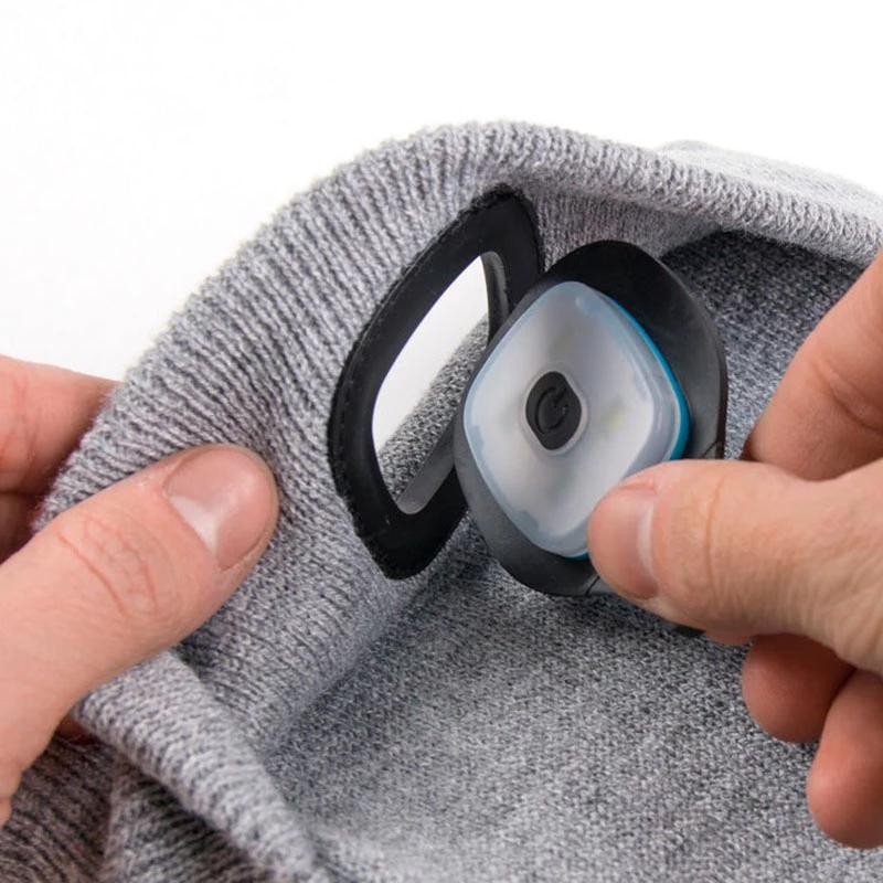 Norvo | Beanie lue med oppladbart LED-hodelys