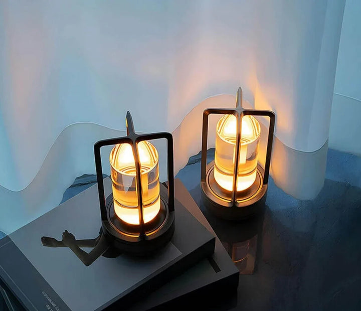 Norvo | Vanntett og Bærbar Krystall Bordlampe - AuroraGlow