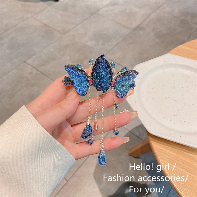 Norvo | Drømmende sommerfugl hårklemme med franser