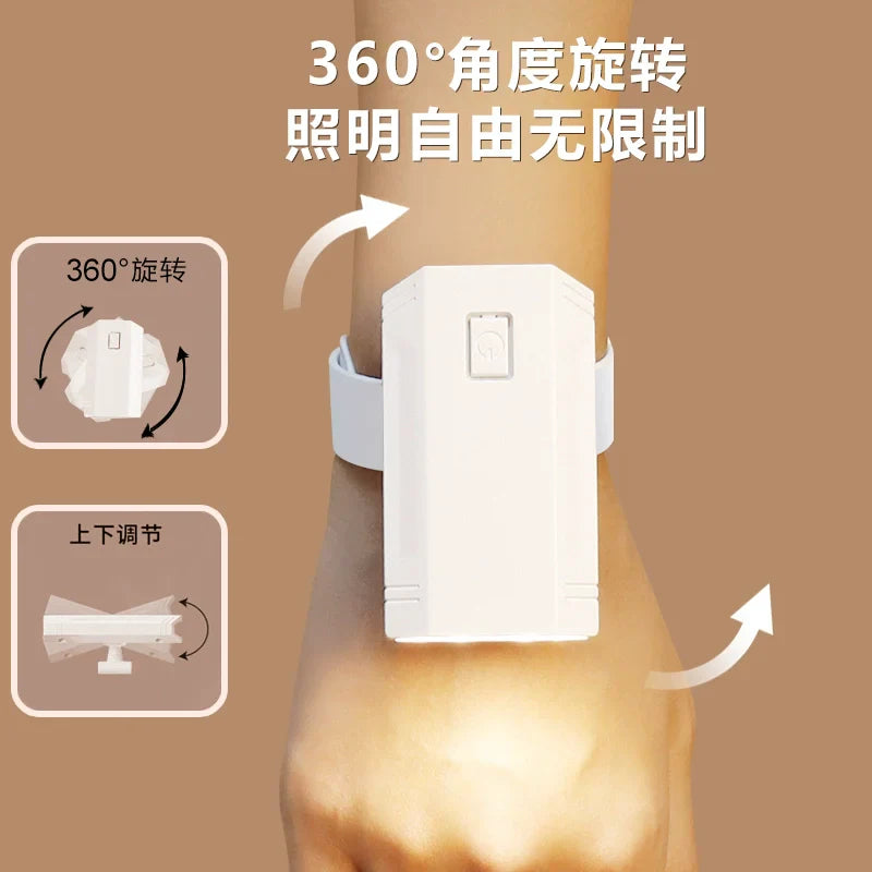 Norvo | Bærbar Håndleddsbelysning USB Mini Skrivebordslampe for Sovesal Lesing & Nattbruk