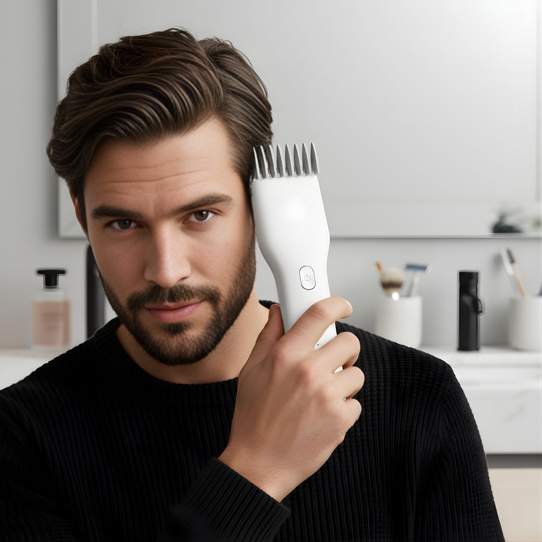 Oppladbar frihet – Lett keramisk bladdesign – Jevne enkle klipp for menn hjemme eller på farten Norvo