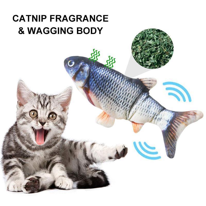 Norvo | Plush Simulation USB Charging Cat Fish Toy