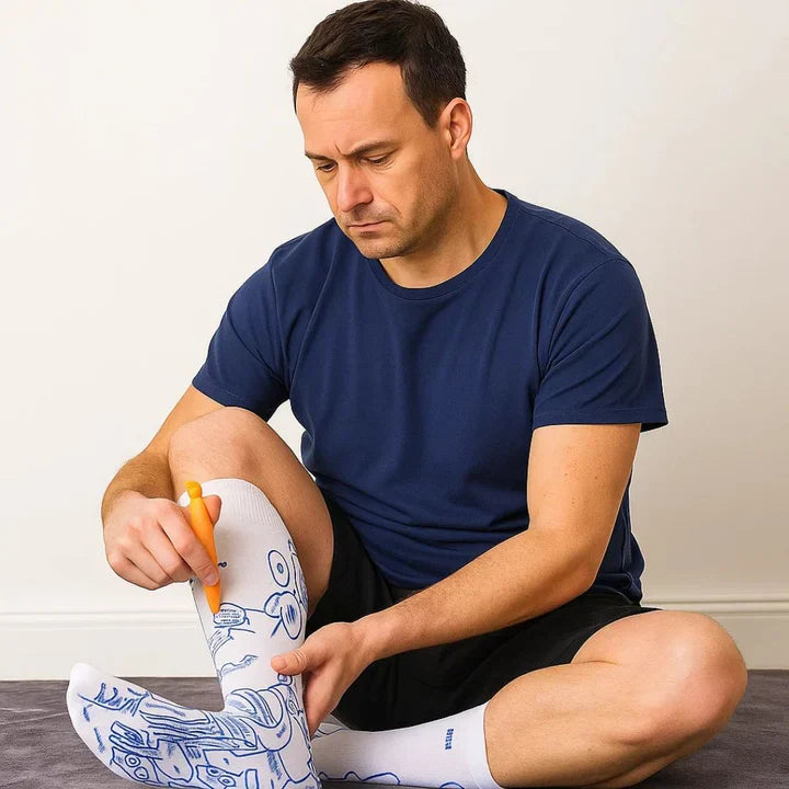 Norvo | Terapeutiske Massasje Sokker | Akupressurdesign for Umiddelbar Smertelindring og Avslapning Hjemme