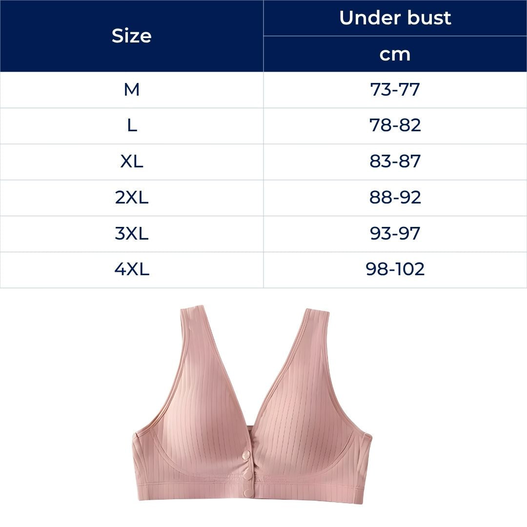 Trådløs komfort – Pustende bomull – Enkel tilgang med én hånd – Heldags støtte for ammemødre Norvo
