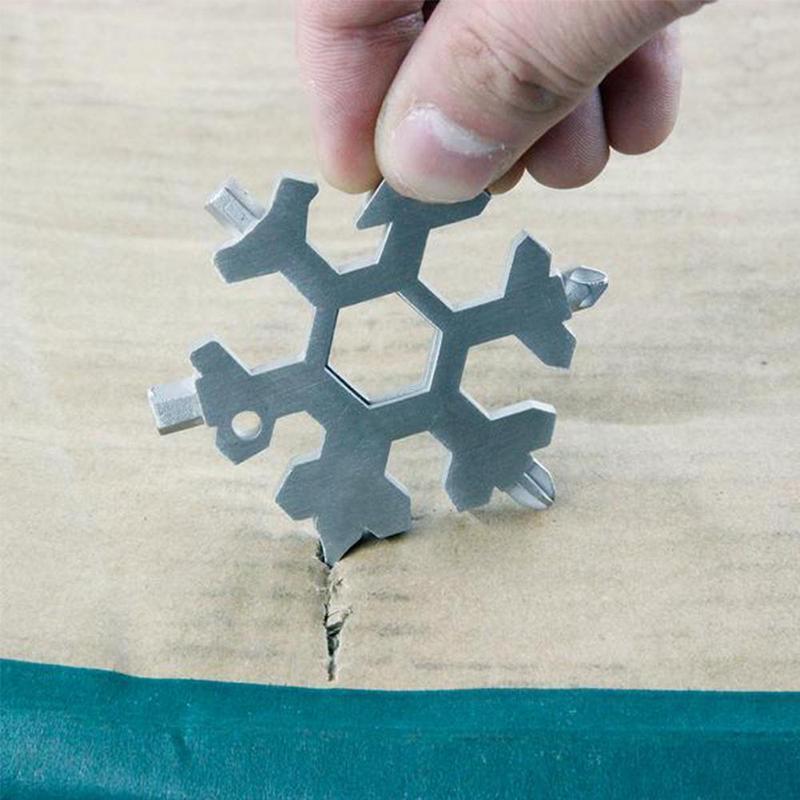 Norvo | 18-i-1 rustfritt stål snøfnugg multi-tool