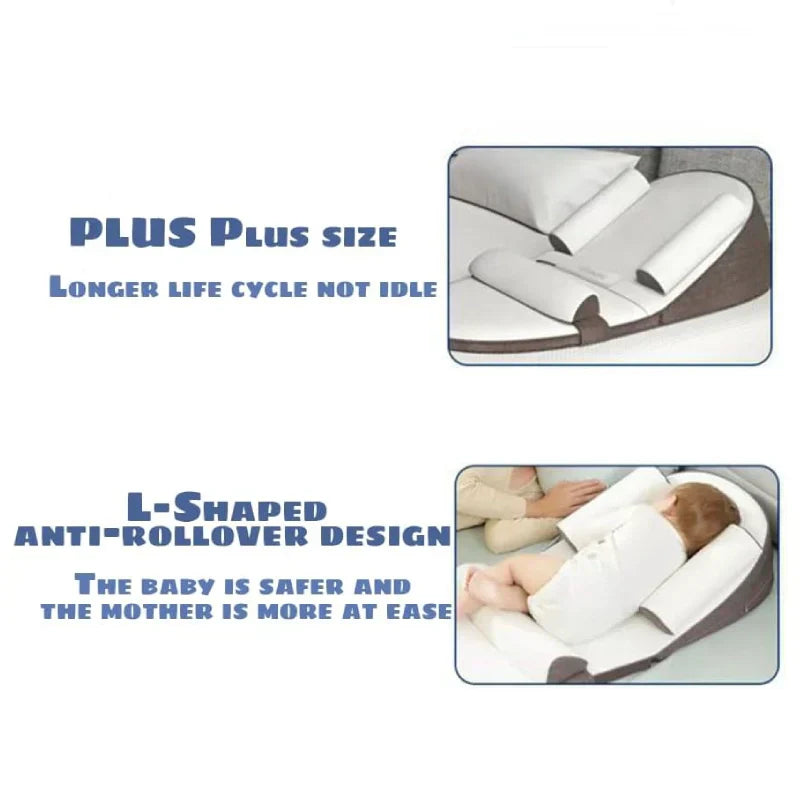 Norvo | CozySlope | Baby Wedge Pillow – Anti-Reflux Side Sleeper Support Cushion for Newborns