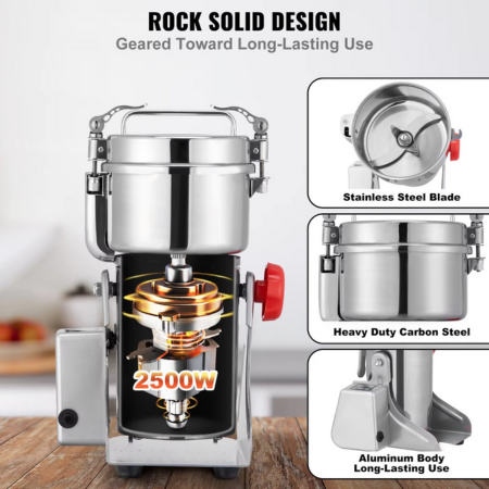 Norvo | Allsidig kommersiell elektrisk kornkvern for krydder, urter og korn