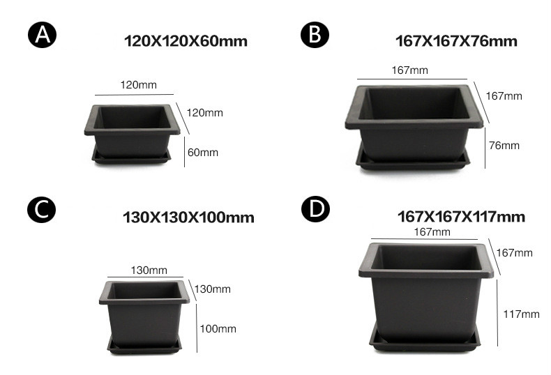 Norvo | Rektangulær Blomsterkasse med Tallerken for Balkong