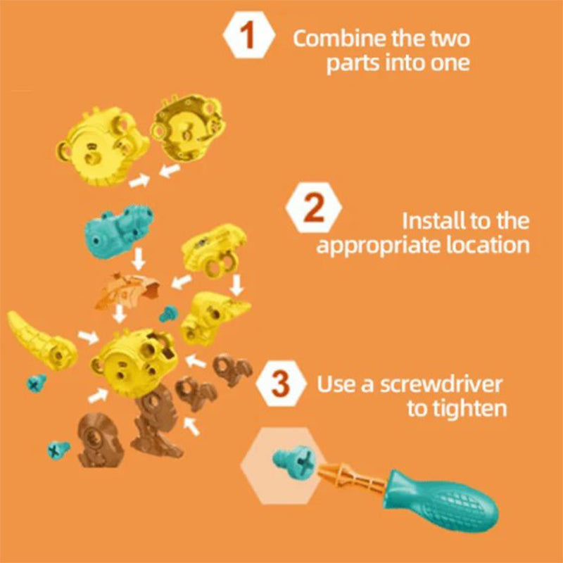 Norvo | DIY Dinosaurleketøy Byggesett