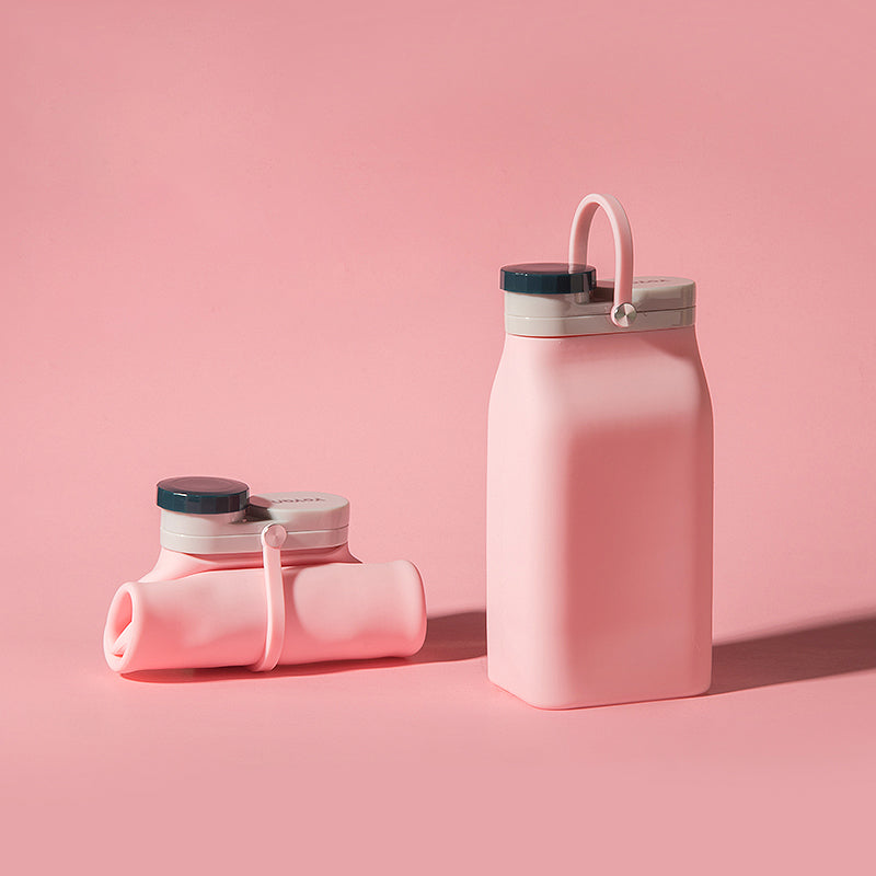 Norvo | Bærbar Silikon Vannflaske, med Høytemperatur Resistens Design, Enkel å Rengjøre, Sammenleggbar, Stor Kapasitet og Matkvalitet Silikon, for Reise, Sport, Camping og Mer