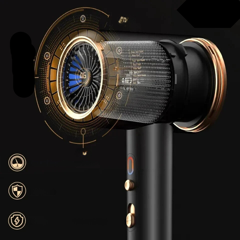 Norvo | Profesjonell Hårfønerbørste med Temperaturkontroll