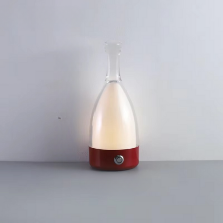 Norvo | Vinflaske Skrivebord Lampe med Bluetooth Høyttaler – Oppladbar Moderne Kveldsbelysning