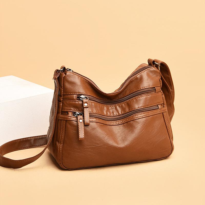 Norvo | Ensfarget skulderveske for kvinner