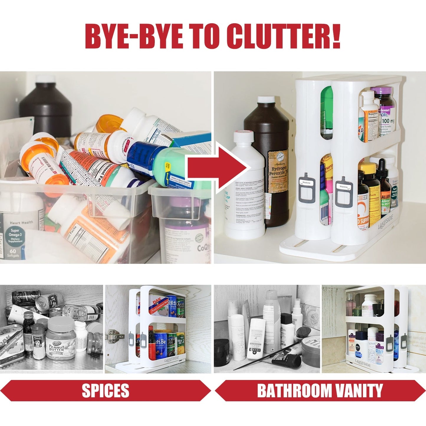 Norvo | LAKESIDE™ Roterende krydderhyllerorganisator