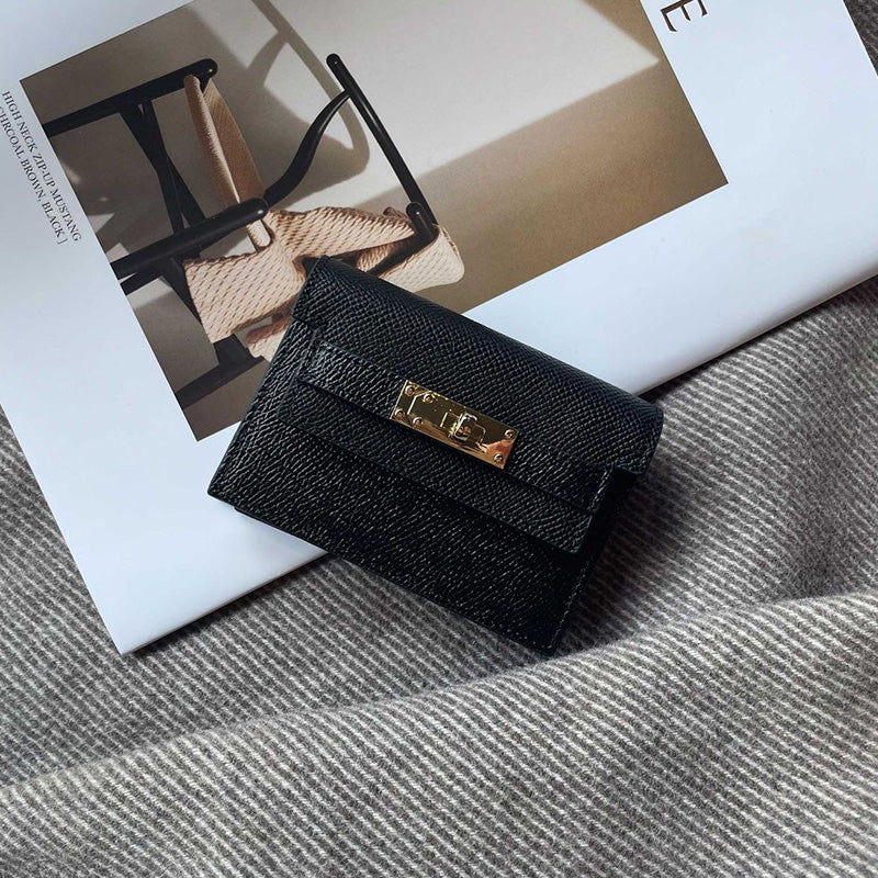 Norvo | Minimalistisk PU Lær Glidelås Kortholder