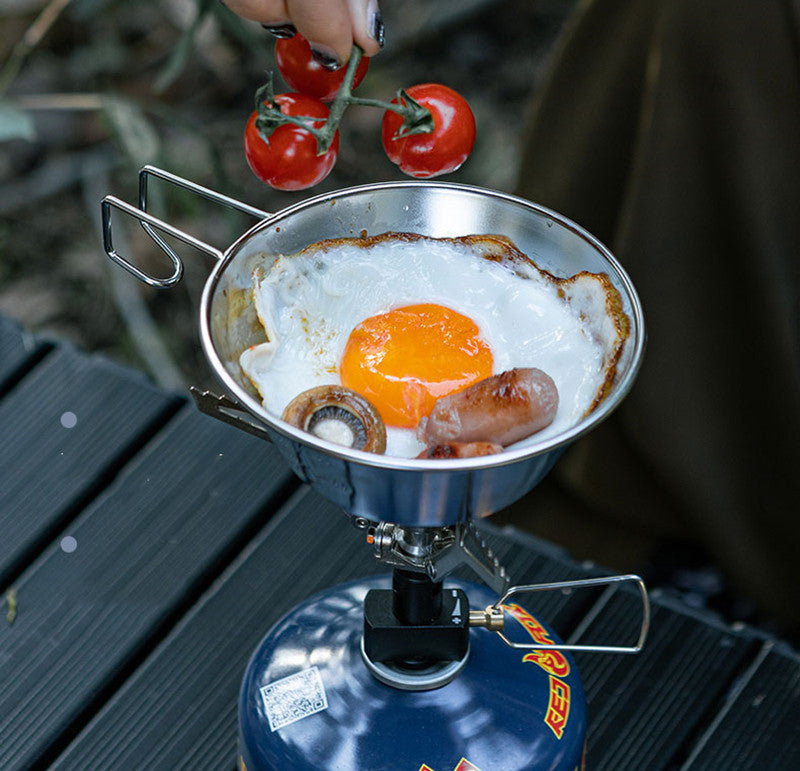 Norvo | Rustfritt Stål Utendørs Sammenleggbar Snøskål (Sett med 4)