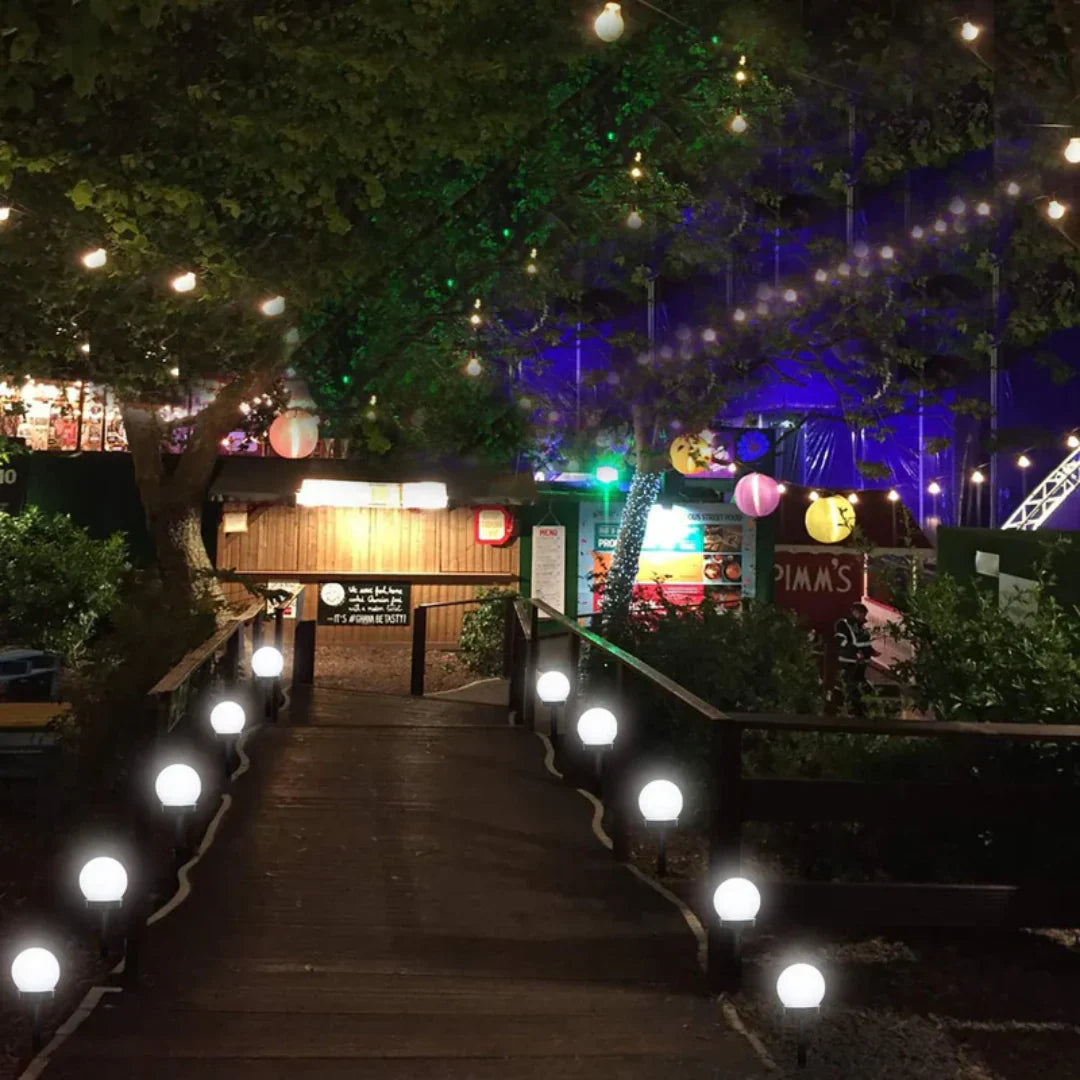 Norvo | 3-delt sett vanntette LED sollys for hagen