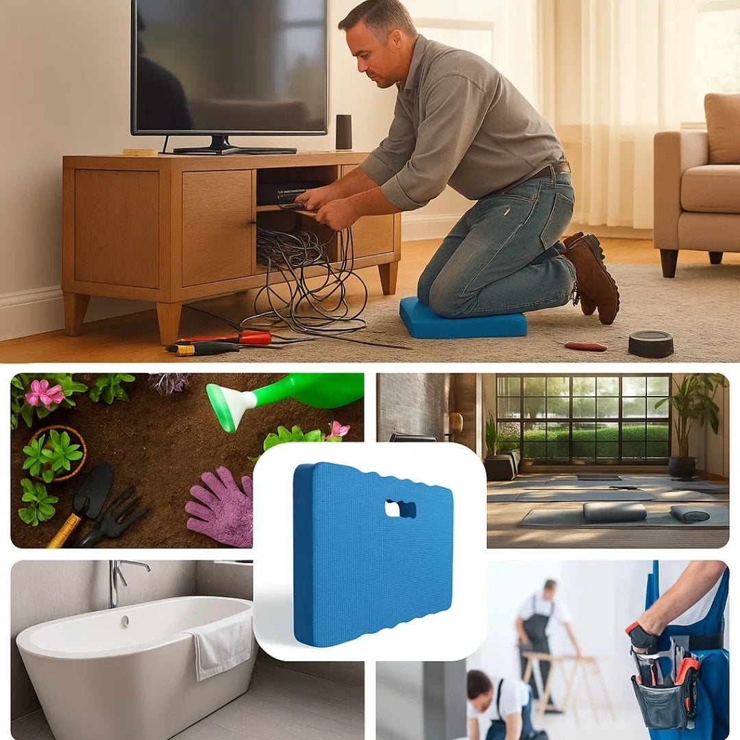 Kne Smerte Lindre – Tykk Skumstøtte – Beskytter Ledd – Hele Dagen Komfort for Hagearbeid, DIY & Rengjøring Norvo