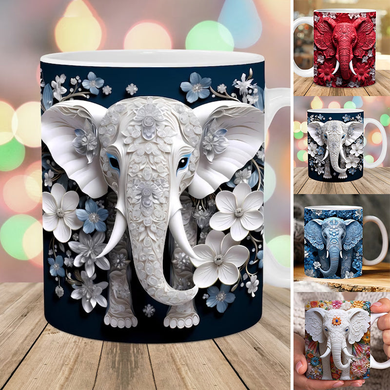 Norvo | 3D Elefant Blomsterkopp