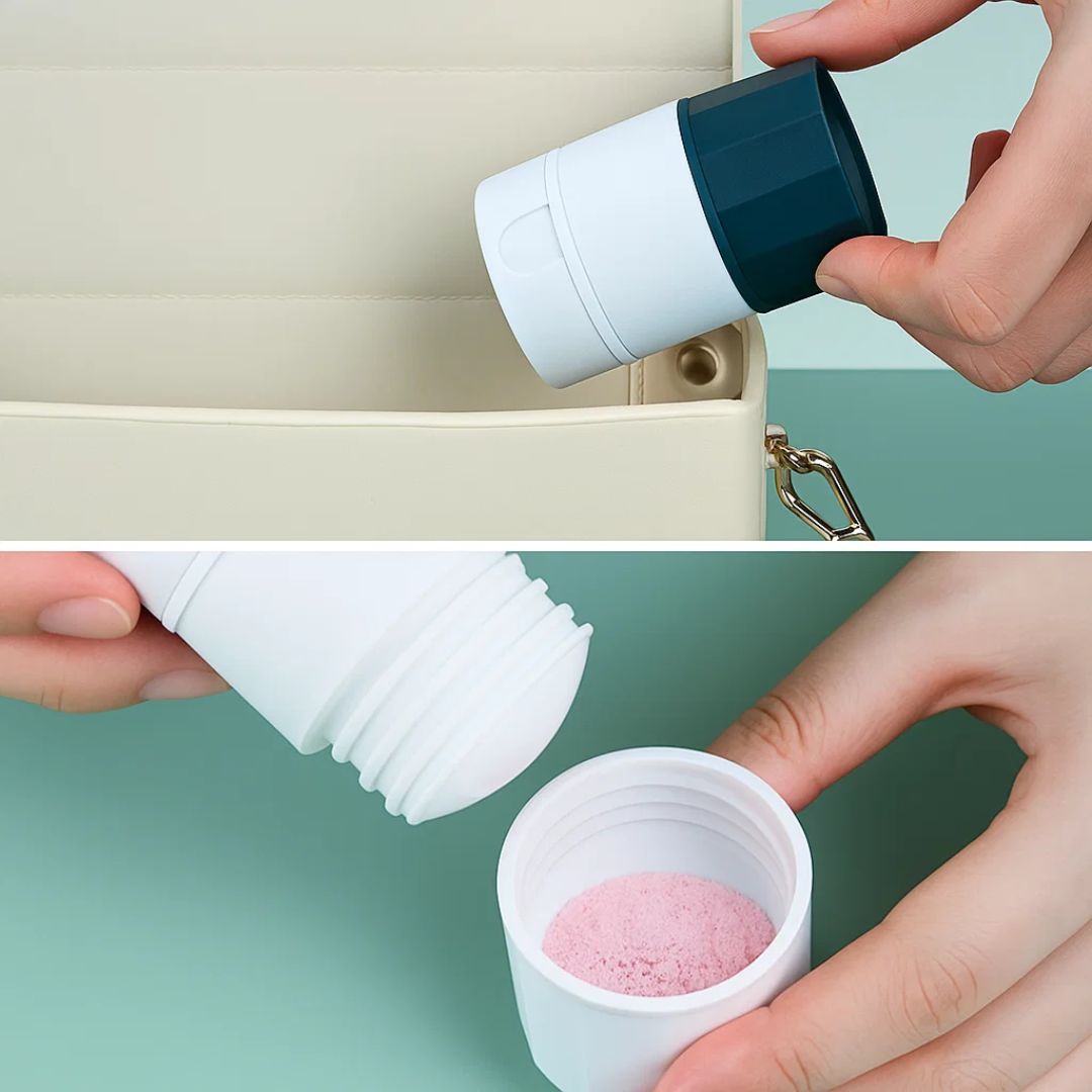 Presis splitte og knuse – Holdbar kompakt veske – Enkel svelging lindring – Sikrere dosering – Reisevennlig Norvo