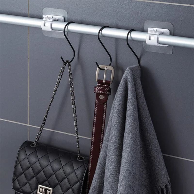 Norvo | Nagelfri Justerbar Gardinstang Limknapp (1 Sett av 2)