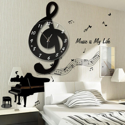 Norvo | TuneClock - G-Clef Musikk Vegg Ur
