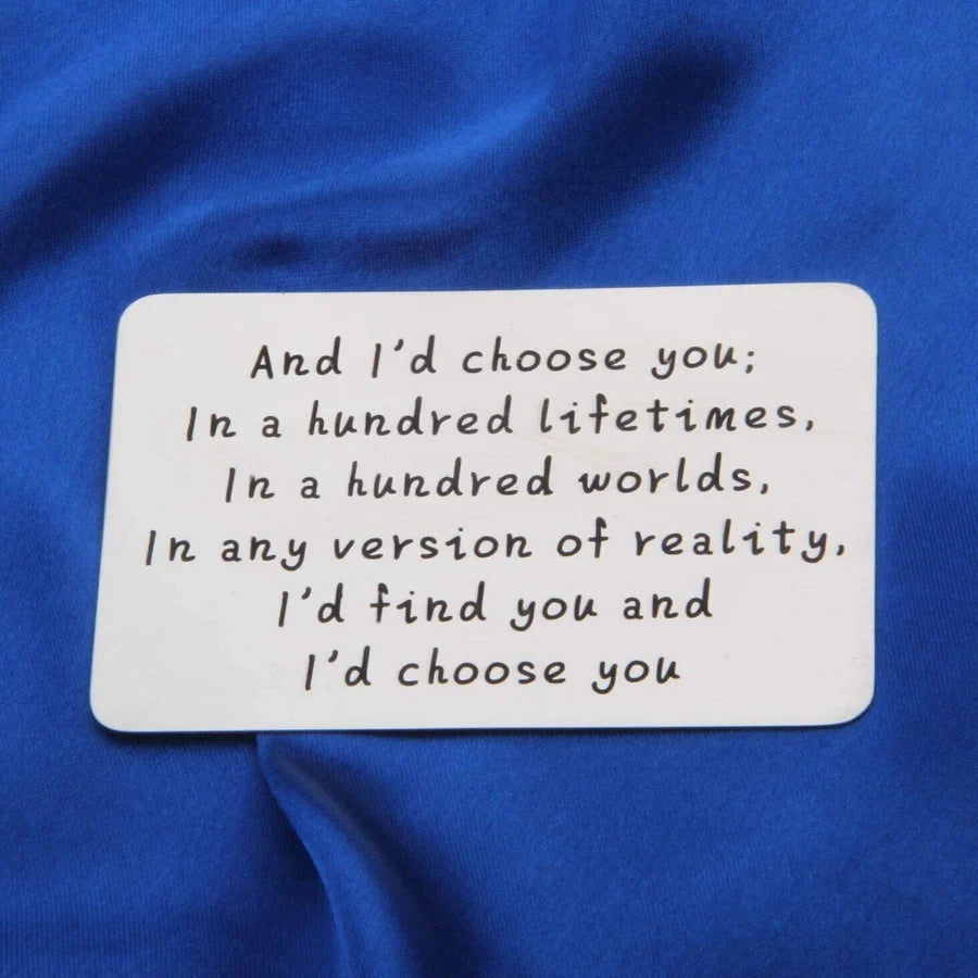 Norvo | Jubilæumsgaver til par, lommebokkort for langdistansebruk til ham