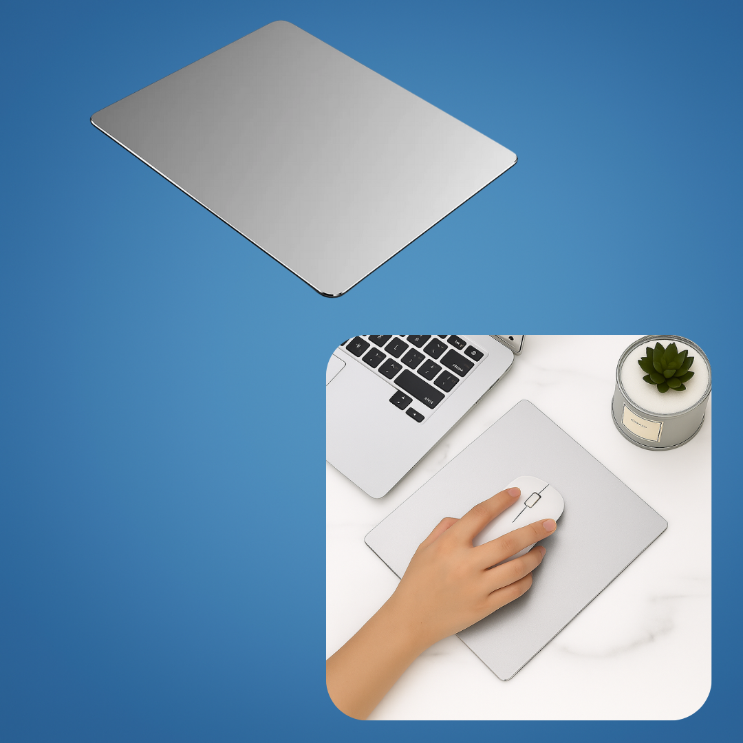 Precision Glide – Rigid Aluminium – Non-Slip Stability – Durable Easy-Clean Surface – Work & Gaming Use Norvo