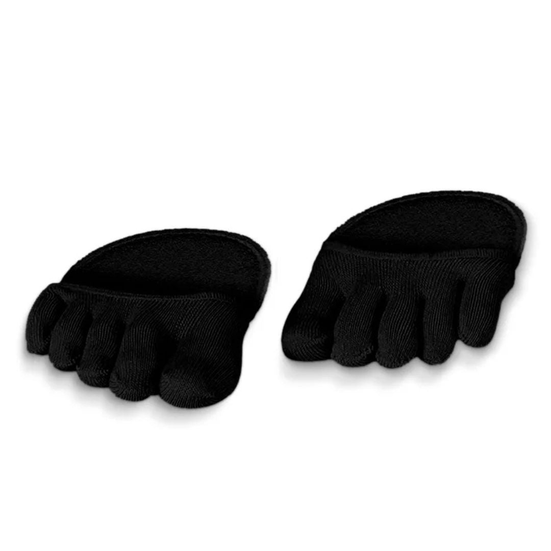 Tå sokker – Polstret forfot – Diskret pustende usynlig stil – Vablingsforebygging – Komfort for arbeid og fritid Norvo