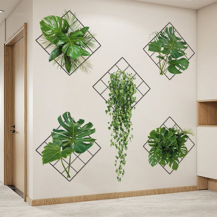 Norvo | Plante klistremerker - Illusjon av realistiske planter - Dekorer med stil