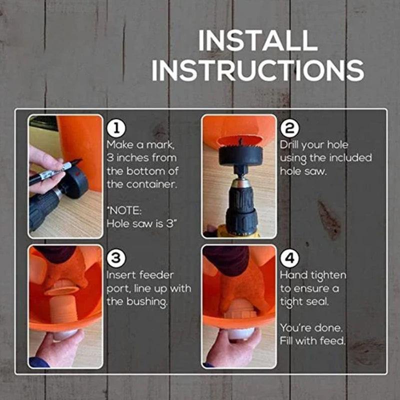 Norvo | Fôringssett Spesialverktøy For Avl Av Kyllinger Ender Fjærfe Tilbehør