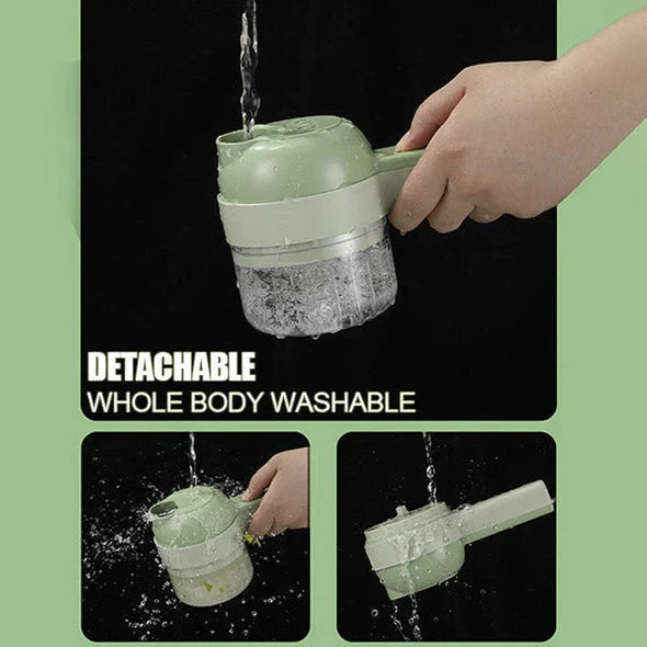 Norvo | 4 I 1 Håndholdt Elektrisk Grønnsakskutter Sett