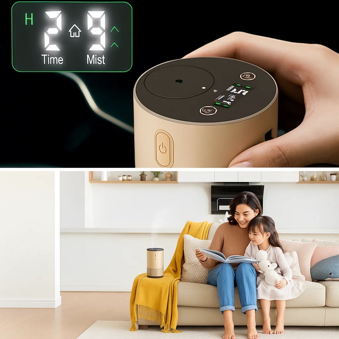 Oppladbar stille tåke – 10 ml stille timer – avslappende aromaterapi for søvn stresslindring kontor reise Norvo