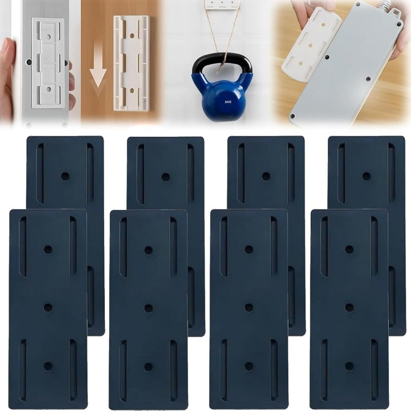 Norvo | Limkraft Strip Montering | Ingen-Bor Vegg- og Skrivebordsorganisator med Skyveskinne