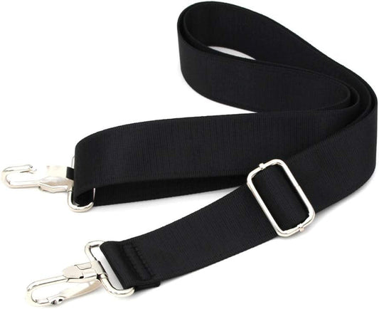 Norvo | 47 tommers bag erstatning skulderrem | Polstret & Justerbar - Perfekt for reisemapper, laptopmapper, dokumentmapper, kameramapper, budbilmappene, bleiemapper & mer (Svart)