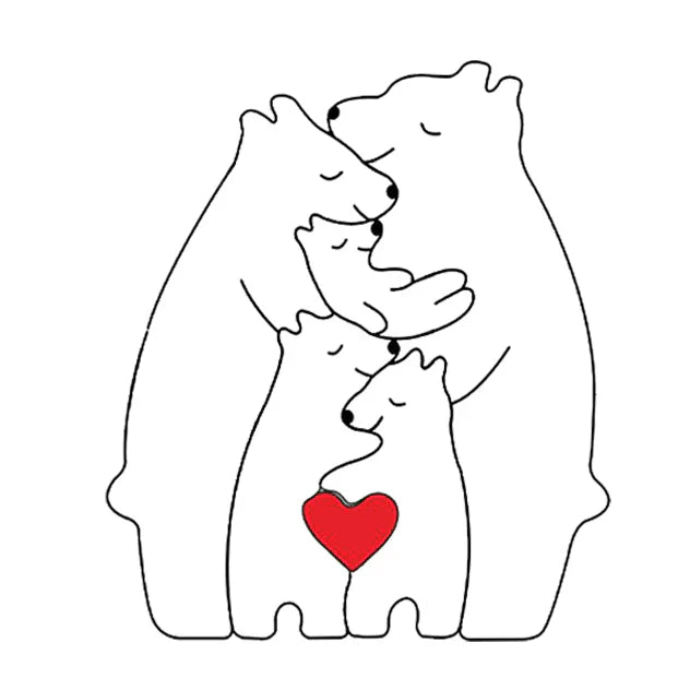 Norvo | CozyBears Trefamiliepuzzle