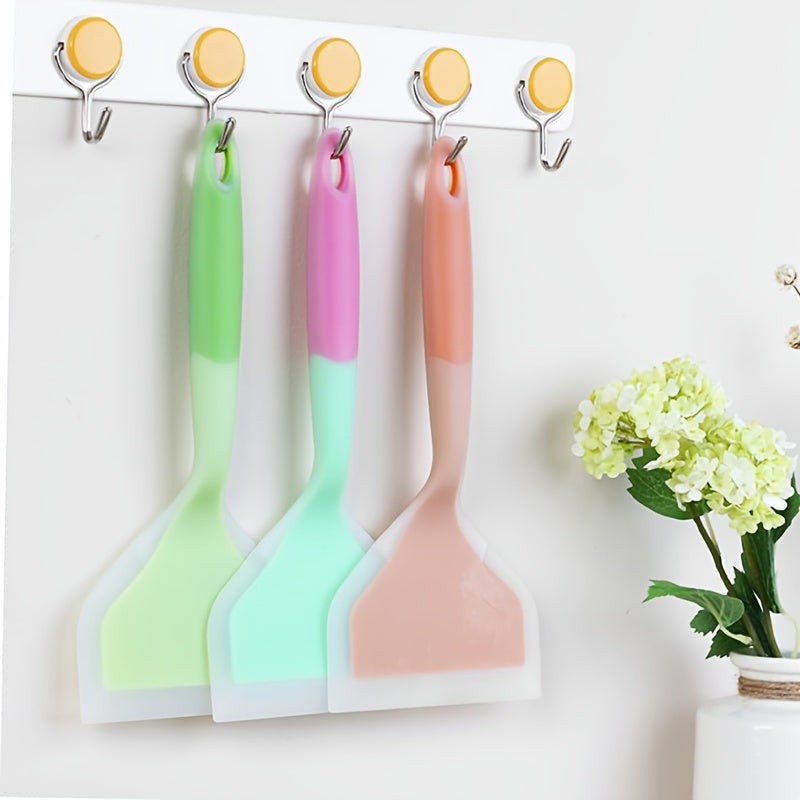 Norvo | Premium Tamagoyaki Silikon-Spade - Varmebestandig, Non-stick med bred ergonomisk grep - Ideell for pizza, steking, grilling, pannekaker, fluorescerende grønn, Eid Al-Adha Mubarak