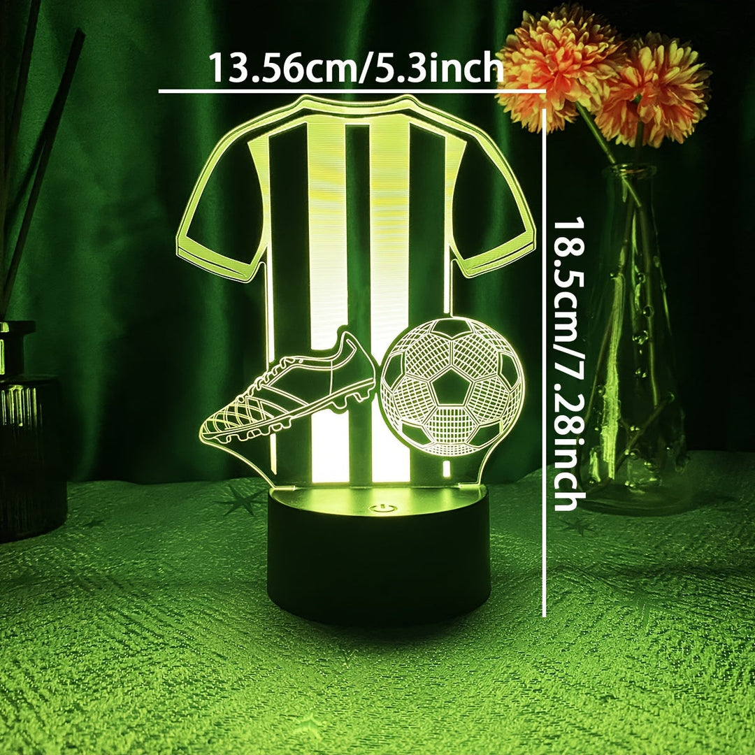 SportGlow Lampe - 3D LED Nattlys for Fotballfans Norvo