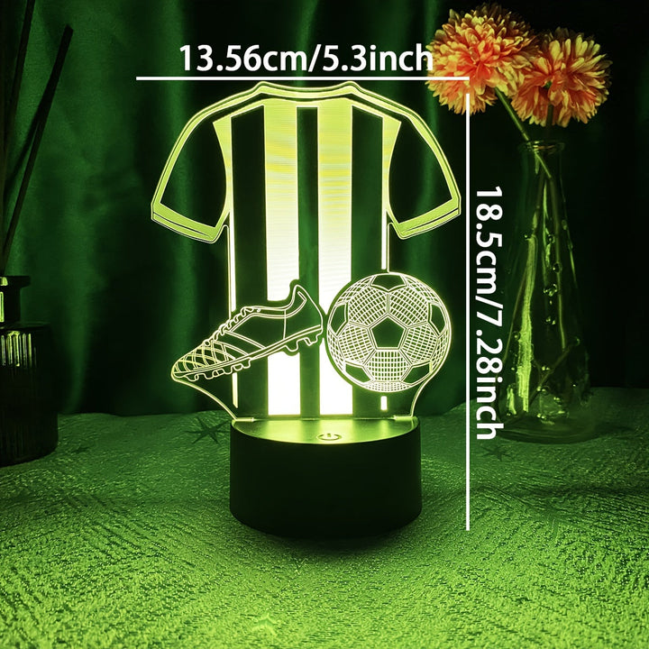SportGlow Lampe - 3D LED Nattlys for Fotballfans Norvo