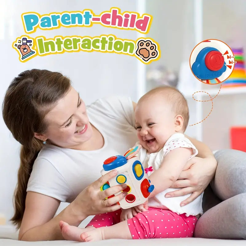 Norvo | Montessori Magisk Kube | Lek moro for Babyer - Lærerikt Leketøy for Utvikling