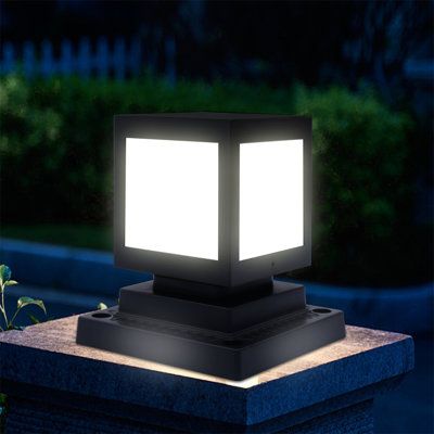 Norvo | Solar LED hage lampe i firkantet design – dekorativ utendørs belysning for stier og terrasse
