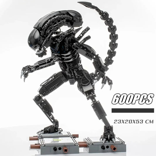 Norvo | 600PCS Prometheus Aliens Vs Predator Romvesen Figur Mech Modell Byggestein Leketøy Barnegave